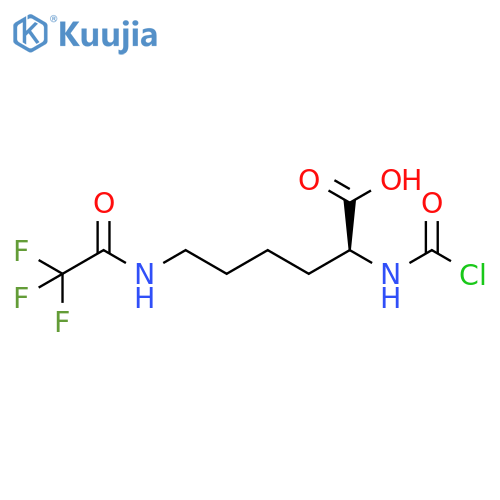 L-Lysine, N2-(chlorocarbonyl)-N6-(trifluoroacetyl)- (9CI) structure