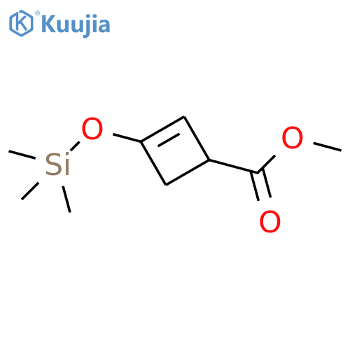 2-Cyclobutene-1-carboxylic acid, 3-[(trimethylsilyl)oxy]-, methyl ester structure