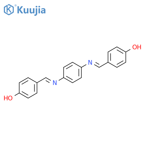 4,4'-((1E,1'E)-(1,4-phenylenebis(azanylylidene))bis(methanylylidene))diphenol structure