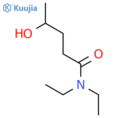 N,N-diethyl-4-hydroxypentanamide structure