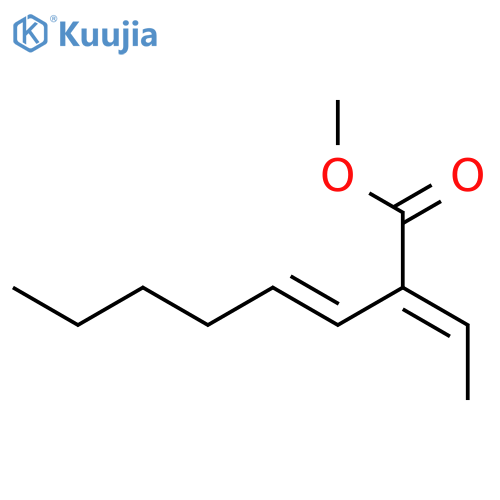 methyl 2-ethylideneoct-3-enoate structure