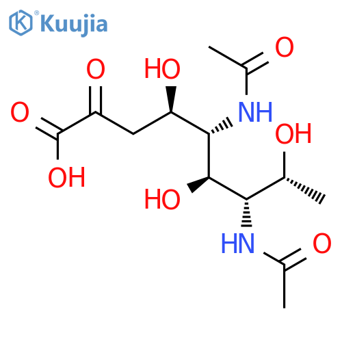 D-glycero-L-galacto-2-Nonulosonicacid, 5,7-bis(acetylamino)-3,5,7,9-tetradeoxy- structure