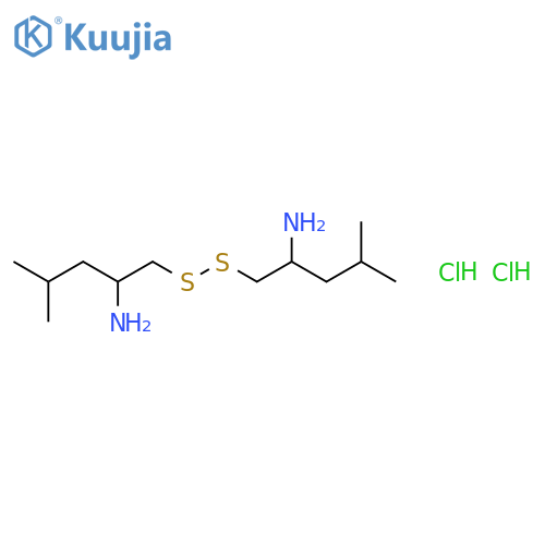 (L-Leucinethiol)2 Dihydrochloride (disulfide bond) structure
