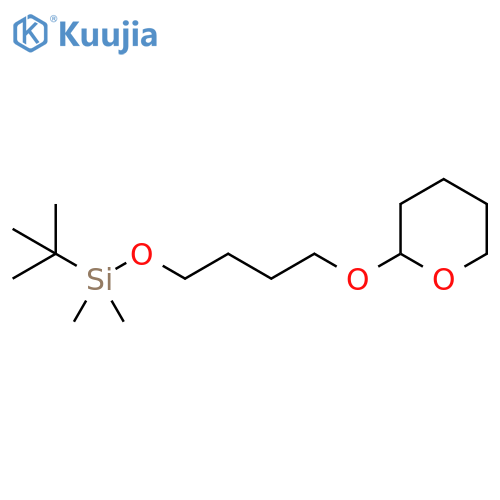 Silane,(1,1-dimethylethyl)dimethyl[4-[(tetrahydro-2H-pyran-2-yl)oxy]butoxy]- structure