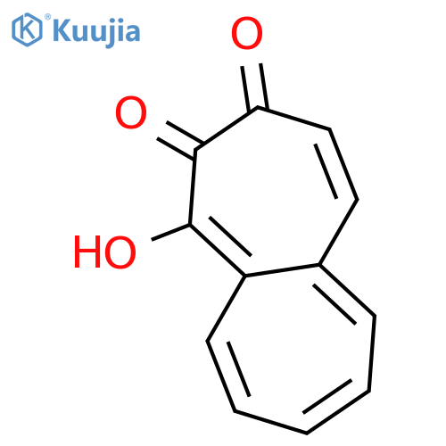 2,3-Heptalenedione, 1-hydroxy- structure