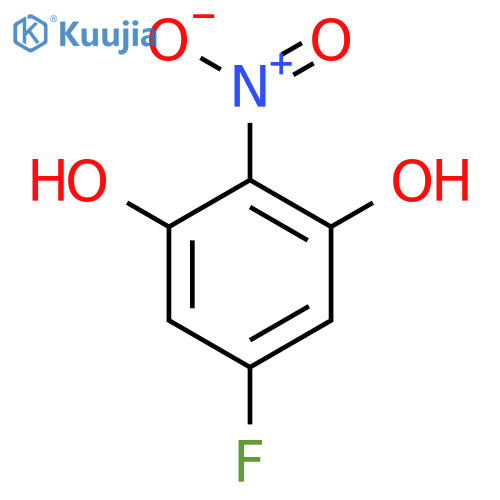 5-Fluoro-2-nitrobenzene-1,3-diol structure