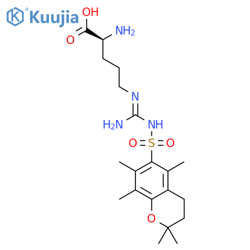 Nω-(2,2,5,7,8-Pentamethylchroman-6-sulfonyl)-L-arginine structure