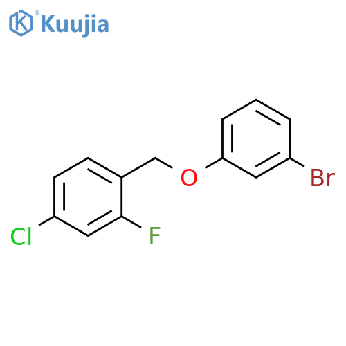 Benzene, 1-[(3-bromophenoxy)methyl]-4-chloro-2-fluoro- structure