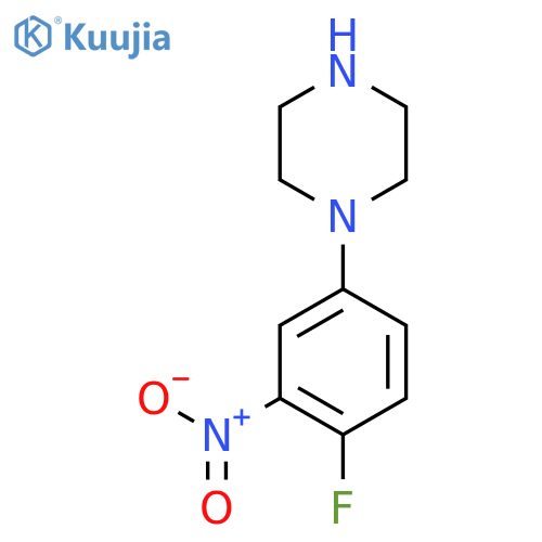 1-(4-fluoro-3-nitrophenyl)piperazine structure