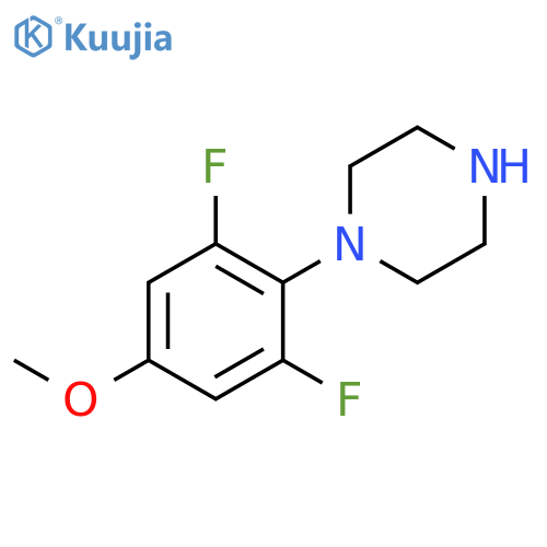 1-(2,6-Difluoro-4-methoxyphenyl)piperazine structure