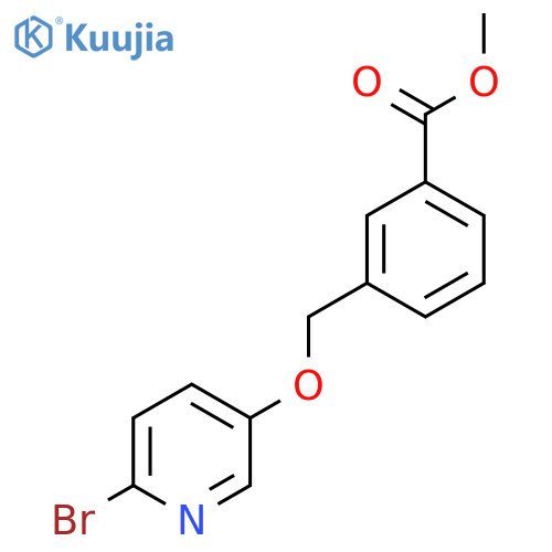 Methyl 3-((6-bromopyridin-3-yloxy)methyl)benzoate structure