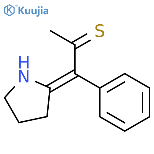 2-PROPANETHIONE, 1-PHENYL-1-(2-PYRROLIDINYLIDENE)- structure