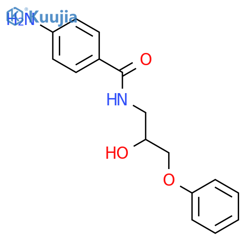 Benzamide, 4-amino-N-(2-hydroxy-3-phenoxypropyl)- structure