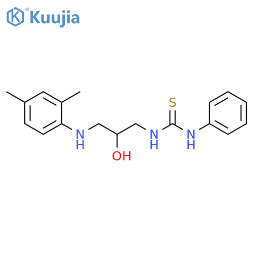 Thiourea, N-[3-[(2,4-dimethylphenyl)amino]-2-hydroxypropyl]-N'-phenyl- structure