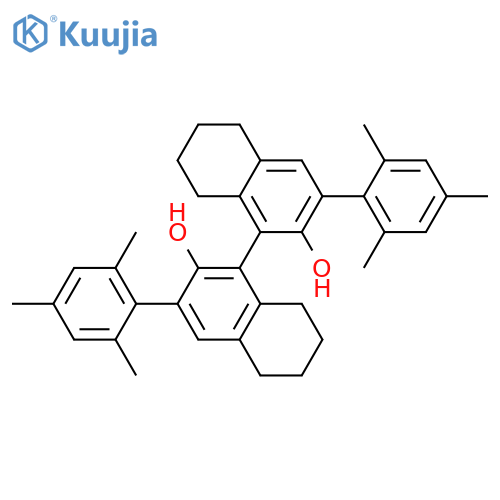 (S)-5，5'，6，6'，7，7'，8，8'-Octahydro-3，3'-bis(2，4，6-trimethylphenyl)-[1，1'-binaphthalene]-2，2'-diol structure