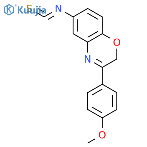 2H-1,4-Benzoxazine, 6-isothiocyanato-3-(4-methoxyphenyl)- structure