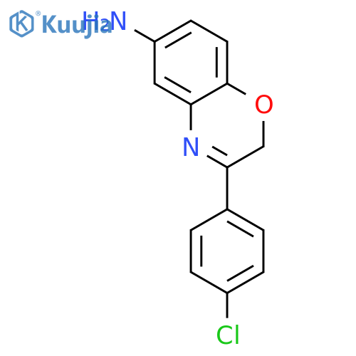 2H-1,4-Benzoxazin-6-amine, 3-(4-chlorophenyl)- structure