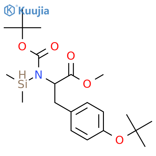 O-tert-Butyldimethylsilyl-N-t-butoxycarbonyl-L-tyrosine, Methyl Ester structure
