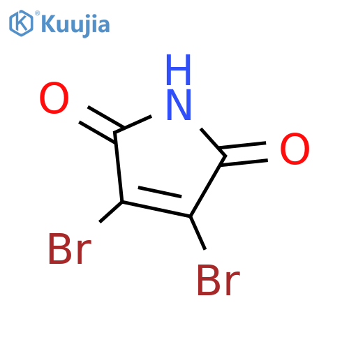 3,4-Dibromo-1-H-pyrrole-2,5-dione structure