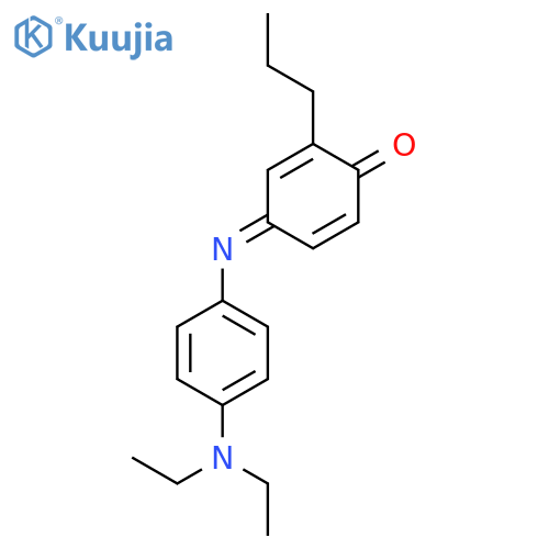 4-[4-(diethylamino)phenyl]imino-2-propylcyclohexa-2,5-dien-1-one structure