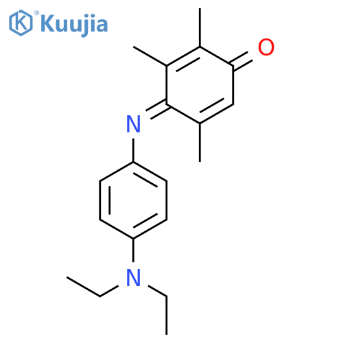 2,5-Cyclohexadien-1-one, 4-[[4-(diethylamino)phenyl]imino]-2,3,5-trimethyl- structure