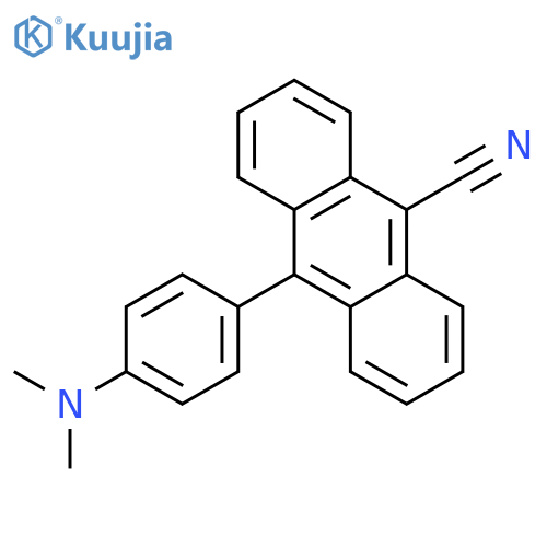 9-Anthracenecarbonitrile, 10-[4-(dimethylamino)phenyl]- structure