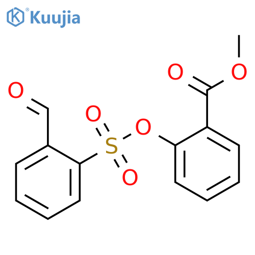 methyl 2-(2-formylphenyl)sulfonyloxybenzoate structure