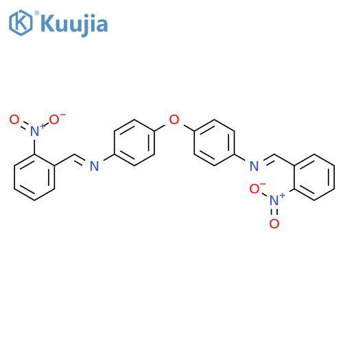 1-(2-nitrophenyl)-N-[4-[4-[(2-nitrophenyl)methylideneamino]phenoxy]phenyl]methanimine structure
