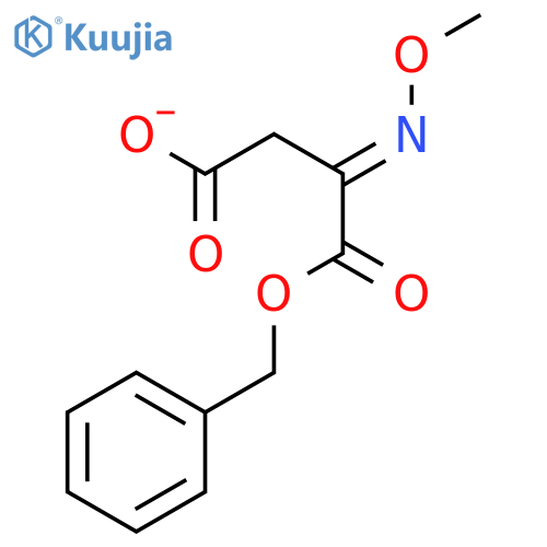 Butanedioic acid, (methoxyimino)-, 1-(phenylmethyl) ester structure