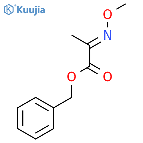 Propanoic acid, 2-(methoxyimino)-, phenylmethyl ester structure