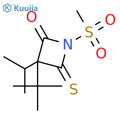 2-Azetidinone, 3-(1,1-dimethylethyl)-3-(1-methylethyl)-1-(methylsulfonyl)-4-thioxo- structure
