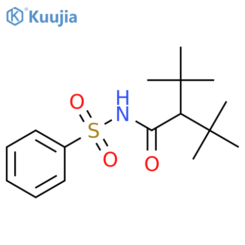 Butanamide, 2-(1,1-dimethylethyl)-3,3-dimethyl-N-(phenylsulfonyl)- structure
