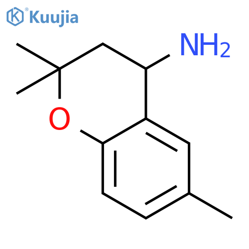 (2,2,6-Trimethyl-3,4-dihydro-2H-chromen-4-yl)amine structure
