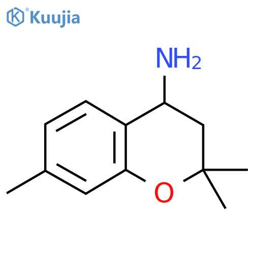 (2,2,7-Trimethyl-3,4-dihydro-2H-chromen-4-yl)amine structure