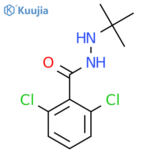 Benzoic acid, 2,6-dichloro-, 2-(1,1-dimethylethyl)hydrazide structure