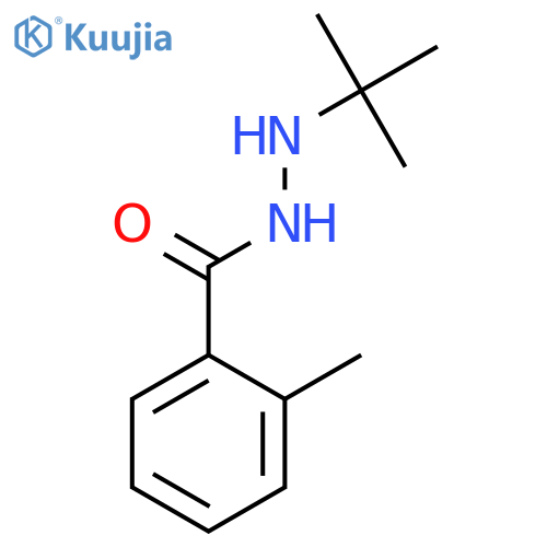 Benzoic acid, 2-methyl-, 2-(1,1-dimethylethyl)hydrazide structure
