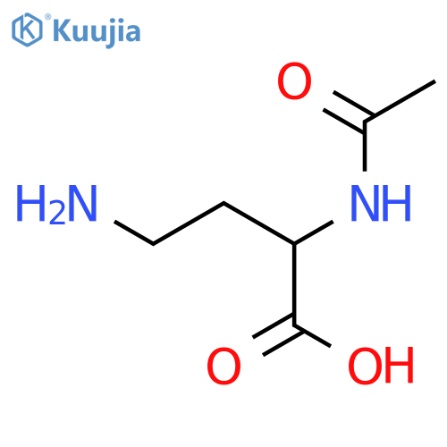 Butanoic acid, 2-(acetylamino)-4-amino-, (S)- structure