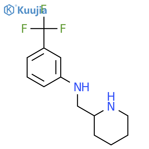 2-Piperidinemethanamine, N-[3-(trifluoromethyl)phenyl]- structure