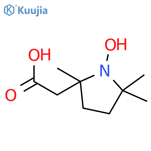 1-Pyrrolidinyloxy, 2-(carboxymethyl)-2,5,5-trimethyl- structure