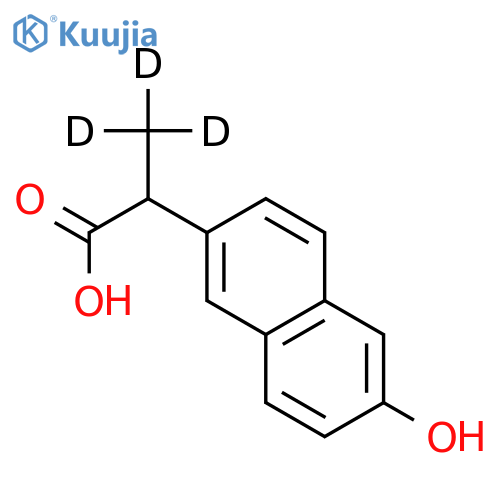 rac O-Desmethyl Naproxen-d3 structure