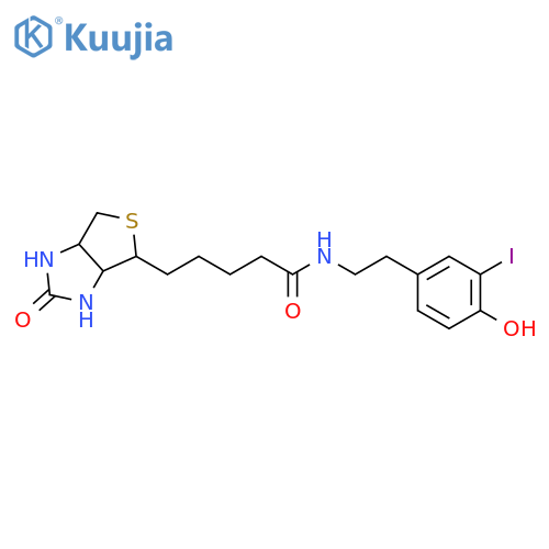 1H-Thieno[3,4-d]imidazole-4-pentanamide,hexahydro-N-[2-[4-hydroxy-3-(iodo-125I)phenyl]ethyl]-2-oxo-, [3aS-(3aa,4b,6aa)]- (9CI) structure