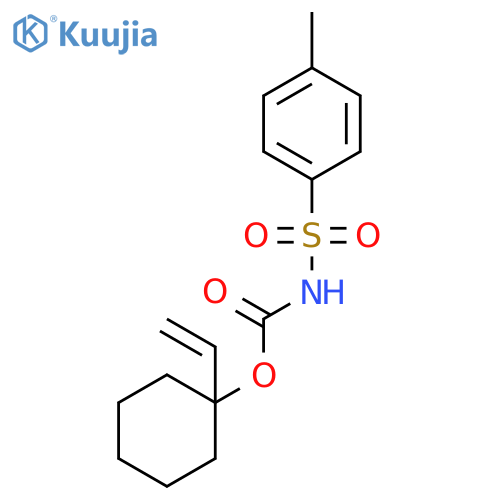 (1-ethenylcyclohexyl) N-(4-methylphenyl)sulfonylcarbamate structure