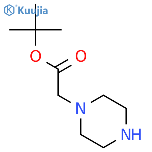 tert-Butyl 2-(piperazin-1-yl)acetate structure