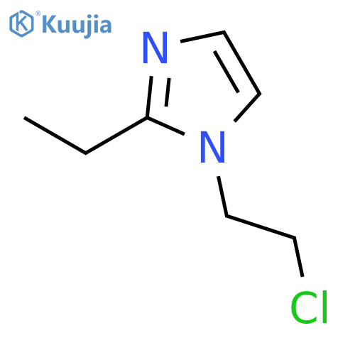 1-(2-Chloroethyl)-2-ethyl-1H-imidazole hydrochloride structure