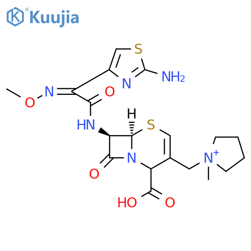 Pyrrolidinium, 1-[[7-[[(2-amino-4-thiazolyl)(methoxyimino)acetyl]amino]-2-carboxy-8-oxo-5-thia-1-azabicyclo[4.2.0]oct-3-en-3-yl]methyl]-1-methyl-, [6R-[6α,7β(Z)]]- (9CI) structure