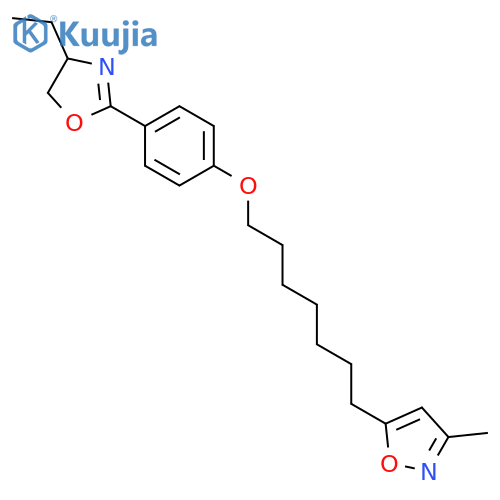 Isoxazole,5-[7-[4-[(4S)-4-ethyl-4,5-dihydro-2-oxazolyl]phenoxy]heptyl]-3-methyl- structure