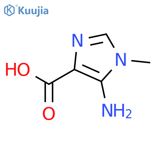 5-amino-1-methyl-1H-imidazole-4-carboxylic acid structure