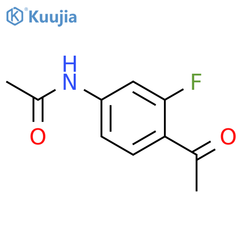 2-Fluoro-4-acetamidoacetophenone structure