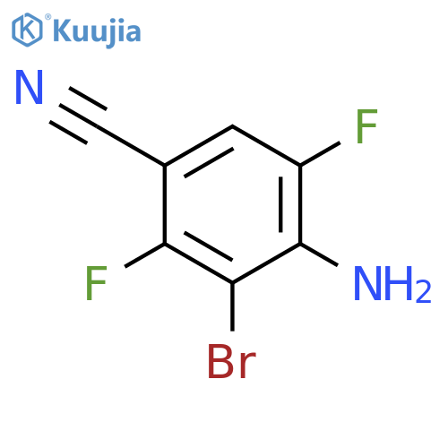 4-amino-3-bromo-2,5-difluorobenzonitrile structure