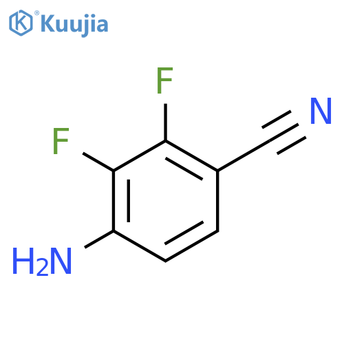 4-AMINO-2,3-DIFLUOROBENZONITRILE structure